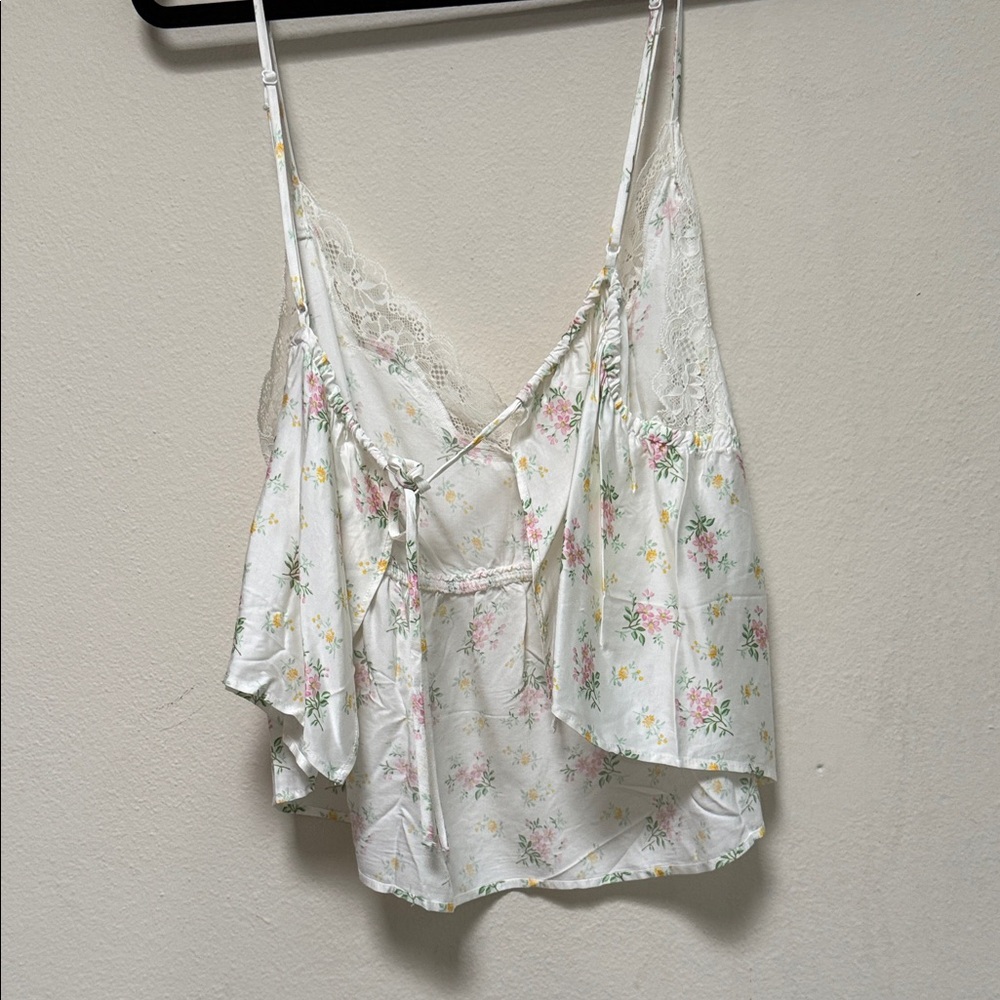 Aerie Floral Skirt Set - Cream and Pink - Picture 5 of 5